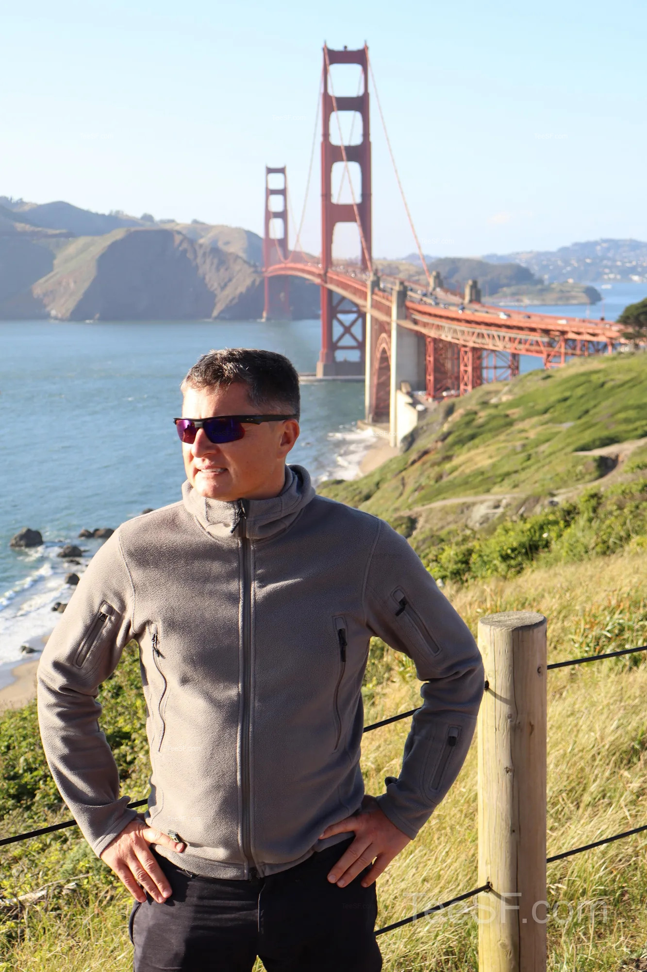 golden Gate Bridge Overlook Portrait during a Stripe Sessions 2026 visit in San Francisco.